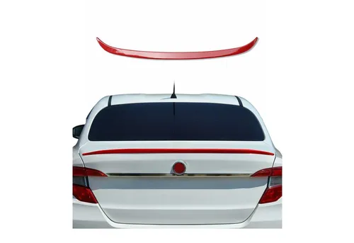 OMAC Heckstoßstange Heckspoiler für Fiat Tipo 2015-2025, Rot - Sportlicher Heckspoiler für Fiat Tipo, verbessert die Aerodynamik und Stabilität Ihres Fahrzeugs, einfach zu installieren und verleiht einen eleganten Look.