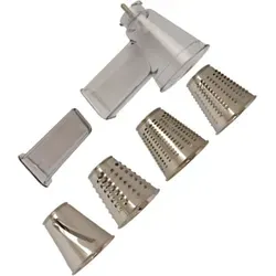 Moulinex Zerkleinerer XF6320B1 für Masterchef Gourmet - Offizielles Zubehör für Masterchef Küchenmaschinen mit 5 Kegeln zum Reiben und Schneiden von Obst und Gemüse – vielseitig und zeitsparend in der Küche.