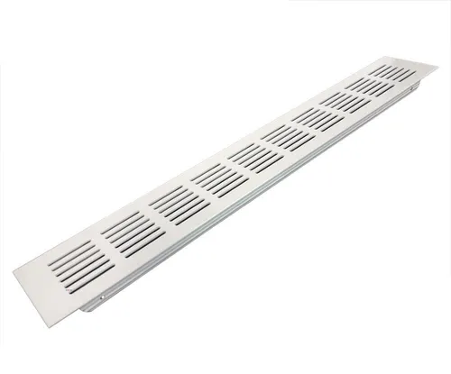 Lüftungsgitter LG-4006 W Türgitter Weiss Stegblech 400 x 60 mm Abluftgitter