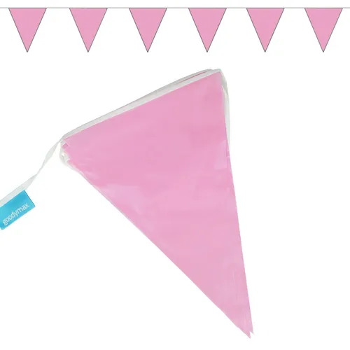 Wimpelkette Girlande Dekoration Party Geburtstag Fähnchen 10 m Rosa