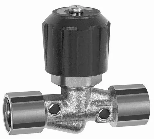 RIEGLER Nadelventil, Messing vernickelt, IG/IG, Rp 1/4, DN 4