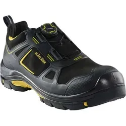 Blakläder® GECKO Sicherheitsschuh Schwarz/Gelb 2471 - Größe 41 - Robuster Sicherheitsschuh aus Mikrofaser mit Freelock-Verschluss für einfachen Einstieg. Ideal für Handwerker, bietet hohen Tragekomfort und beste Haltbarkeit dank Nitrilkautschuksohle.