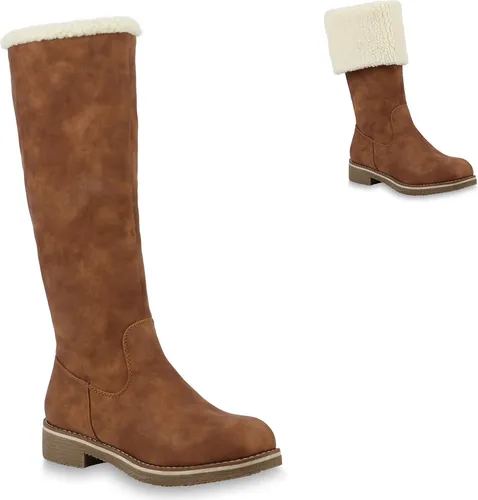 Mytrendshoe Damen Winterstiefel - Warm Gefütterte Boots mit Kunstpelz - Wanderschuhe für Damen, ideal für kalte Wintertage, warm gefüttert und mit stylischem Kunstpelz für zusätzlichen Komfort.