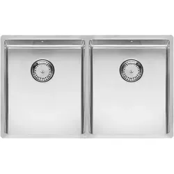 Reginox Spülbecken New York 34x40, Edelstahl Küchenspüle - Elegante Edelstahl-Spüle mit geradlinigem Design, ideal für moderne Küchen. Inklusive Integralablauf für optimale Hygiene. Maße: 740 x 440 mm, geeignet für Unterschränke ab 80 cm.