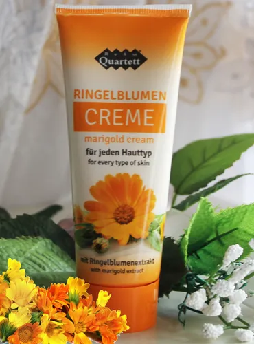 RINGELBLUMEN CREME ReAm Quartett 75 ml - Arzneimittel mit beruhigenden Eigenschaften, ideal zur Pflege empfindlicher Haut und zur Unterstützung der Wundheilung.