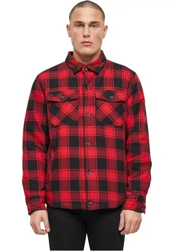 Brandit Lumberjack Jacke Rot 5XL - Funktionsjacke im klassischen Holzfällerlook, wattiert mit 2 Brusttaschen und einer Innentasche für praktischen Stauraum. Ideal für Übergangstage und modisch zugleich.