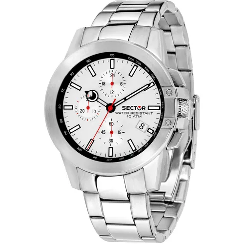 Herrenuhr SECTOR 480 R3273797003 Chrono Edelstahl Schwarz Sub 100mt