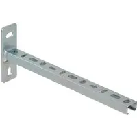 Dalsys Schienenkonsole 32cm 28/30 Stahl Verzinkt Silber Wandausleger