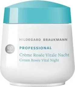 HILDEGARD BRAUKMANN Professional Crème Rosée Vitale Nacht 50ml - Gesichtspflege für trockene Haut, regeneriert und durchfeuchtet mit Ginseng und Macadamia-Öl für ein samtig zartes Hautgefühl. Ideal für eine erholte, vitale Ausstrahlung.