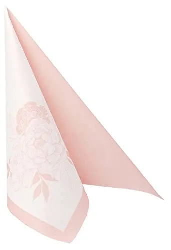 Airlaid Serviette Elena in Rose in weiß von APARTina