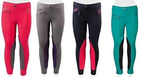 PFIFF Unisex Kinder Reitleggings Ella in blau von PFIFF