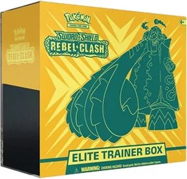 Pokémon Sword & Shield-Rebel Clash Elite Trainer Box, Cartoon