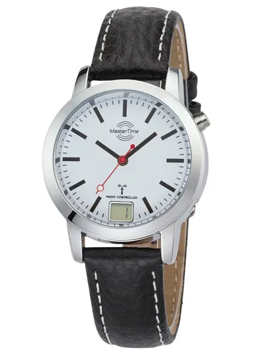 Master Time MTLA-10593-21L Funk Basic Bahnhofsuhr - Armbanduhren mit analog-digitaler Anzeige, perfekter Funkantrieb und ewigem Kalender für präzise Zeitmessung.