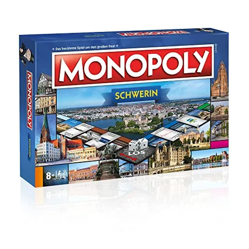 Mononpoly Schwerin Einzelstück – Die offizielle Städte-Edition mit Schloss, Zoo & Co. | Regionales Brettspiel & Geschenkidee für Schwerin-Fans, Familien & Sammler ab 8 Jahren