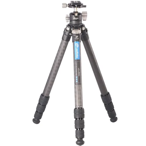 LEOFOTO Carbon-Dreibeinstativ LS-284C Ranger mit Ballhead LH-30 - Stativ für Fotografen, extrem leicht und stabil, ideal für Outdoor-Einsätze und professionelle Aufnahmen.