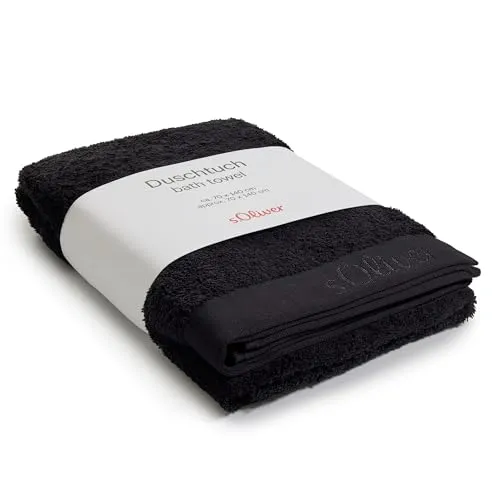 s.Oliver Duschtuch 70x140 cm in schwarz von s.Oliver