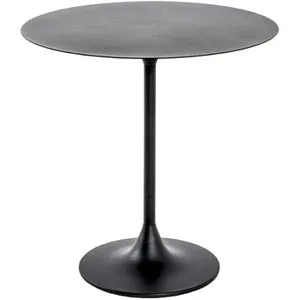 Haku-Möbel Beistelltisch 21545 - Rund, schwarz, 45 x 46 cm, stabiler Tellerfuß für sicheren Stand