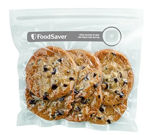 FoodSaver wiederverschließbare Frischebeutel | 950 ml | 26 stück [FVB015X], Reusable