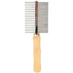 Trixie Doppelseitiger Kamm für Hunde und Katzen 17cm - Sonstiger Hundebedarf, ideal für die Pflege von Fell und Haut mit zwei verschiedenen Kammseiten für optimale Ergebnisse.