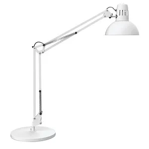 Maul 8230402 Tischlampe E27 Weiß - Energiesparlampe mit hohem Designanspruch, extrem sparsam durch moderne LED-Technik und flexible Einstellmöglichkeiten. Ideal für den professionellen Arbeitsplatz.
