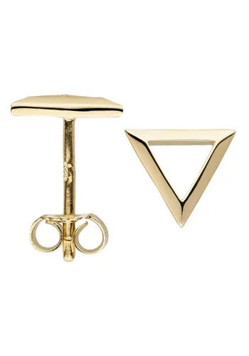 JOBO Paar Ohrstecker Dreieckige Ohrringe, 333 Gold