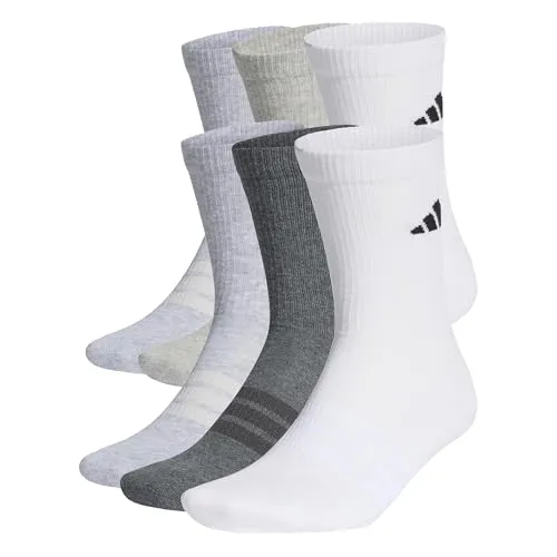 adidas Performance Sportsocken CUSHIONED CREW SOCKEN 6ER-PACK (1-Paar)