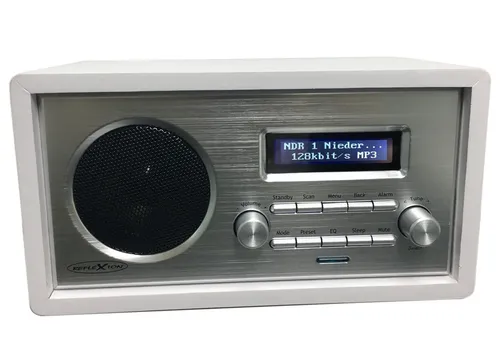Reflexion HRA1260i wh Retro Design WLAN Internet Radio - Retro WLAN Internet Radio mit AUX/Kopfhörer Anschluss, ideal für Musikliebhaber, die Stil und Funktionalität schätzen.