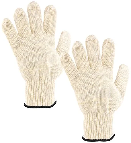 Rosenstein & Söhne Feuerfeste Handschuhe: 2er-Pack Hitzebeständige Grillhandschuhe in Universalgröße, bis 250 °C (Küchenhandschuhe hitzebeständig, Hitzeschutz Handschuhe, öfenhandschuhe)