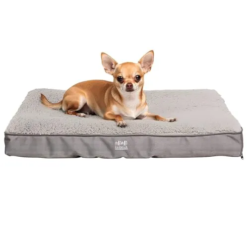 Harbour Housewares Wasserdichtes Hundebett mit Orthopädischem Schaumstoff