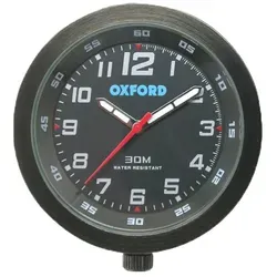 Oxford Analogue Motorraduhr für Männer, schwarz