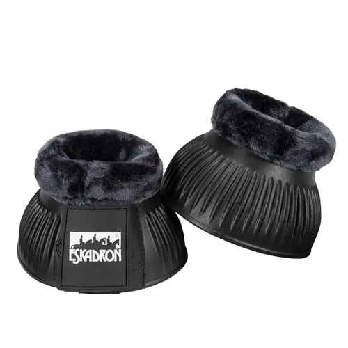Eskadron Hufglocken Basic EVA Faux Fur in schwarz von Eskadron