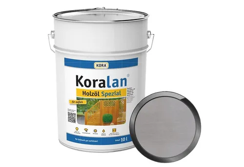 KORA KORALAN HOLZÖL-SPEZIAL - 10 LTR - Premium Holzschutz- und Pflegeöl auf Naturölbasis, ideal für Nadelholz. Schützt vor Witterungseinflüssen und Schimmel, mit feuchtigkeitsregulierender Wirkung.