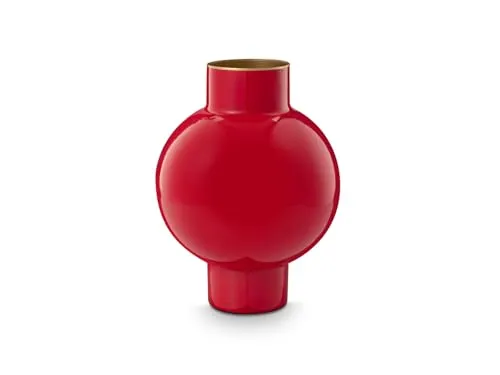 PiP Studio Dekovase Metall Vase klein in rot von Pip Studio