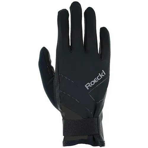 Roeckl Lillby 2 Handschuhe (Größe 7, schwarz) - Langlaufhandschuhe, winddicht für maximale Performance und ausgestattet mit reflektierenden Elementen für mehr Sicherheit beim Sport.