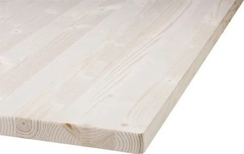 Tischplatte Fichte 180 x 80 cm - geschliffen - Hochwertige Spanplatte mit geschliffener Oberfläche, perfekt für individuelle Möbelprojekte und langlebig im Einsatz.