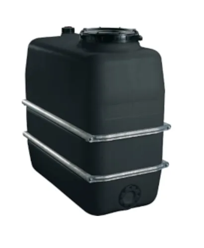 Graf Wassertank Raumspartank schwarz 1500 L - Wasserspeicher & Regentonnen, platzsparender 1500 L Regentank für effiziente Regenwassernutzung im Garten oder für die Gartenbewässerung.