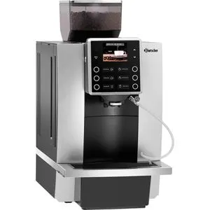 Bartscher Kaffeevollautomat KV1 Classic, silber - Kaffeevollautomat mit 19 bar Druck, Festwasseranschluss und externem Milchsystem. Bereitet bis zu 40 Tassen pro Stunde und bietet 6 Kaffeespezialitäten für jeden Geschmack.
