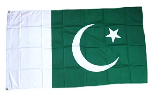 Fahne/Flagge Pakistan 90 x 150 cm Flaggen Fahnen in grün von FahnenMax