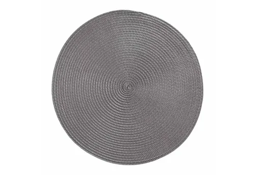 HAC24 Platzset Platzmatte Abwaschbar Tischset Platzdeckchen Tisch Untersetzer, (1-St), Rund, Ø 38 cm, Bast-Optik