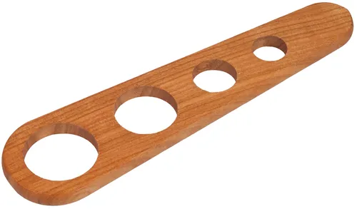 Spaghettimaß Spaghetti - Portionierer Maß Schablone aus Kirschholz  22,5 cm