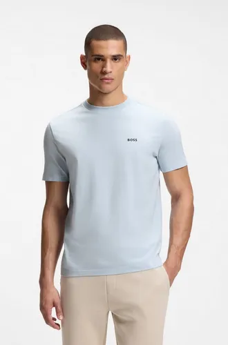 BOSS GREEN Rundhalsshirt Tee mit Kontrast-Logo