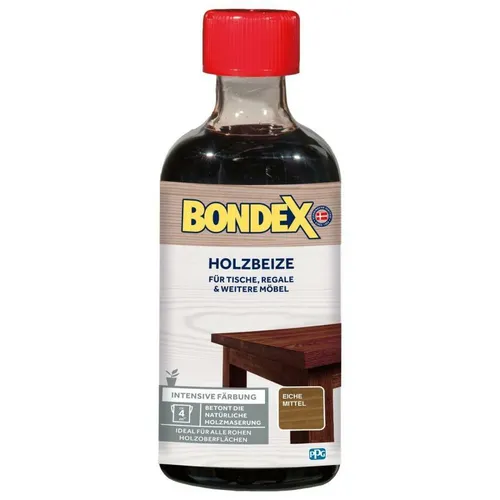 Bondex Holzbeize Eiche Mittel wässrige gebrauchsfertige Beize 250 ml