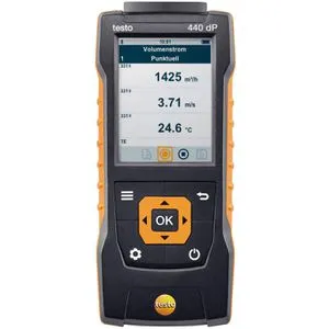 Testo 440 dP Druck-Messgerät - Multifunktionsmessgerät für die präzise Messung von Klima- und Luftparametern, ideal zur Überwachung der Luftqualität und für Lüftungsanlagen.