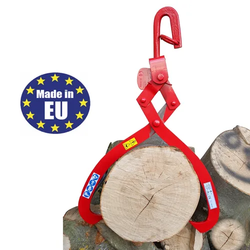 Schleppzange Holzzange 1500Kg rotierender Wirbel Rückezange Traktor 55cm Öffnung