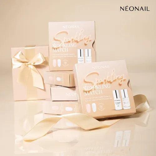 NÉONAIL UV Nagellack Set - Gel Nägel Set SPARKLING MATCH – Base Coat & Flüssiger