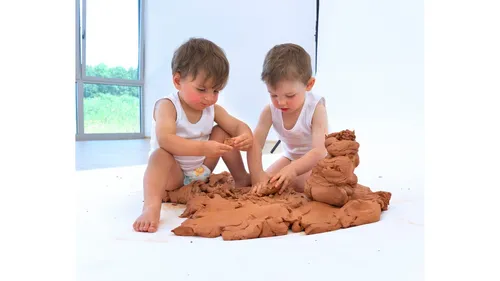 PLUS Modelliermasse, lufttrocknend, Farbe: terracotta, Gewicht: 5 kg