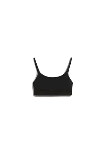 ARMEDANGELS Damen Bralette TOVAA Fitted Black L - Eleganter Büstenhalter aus 95% Tencel™ Modal und 5% Elasthan, bietet hohen Tragekomfort und Flexibilität für den Alltag.