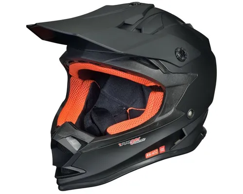 rueger-helmets RX-964 Motorradhelm - Matt Schwarz XL - Hochwertiger Crosshelm für Offroad-Abenteuer, ECE-zertifiziert und mit leichtem Polycarbonat-Material für optimalen Tragekomfort und Sicherheit.