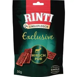 Rinti Hunde-Fleischstreifen Singlefleisch Exclusive Hirsch 50 g