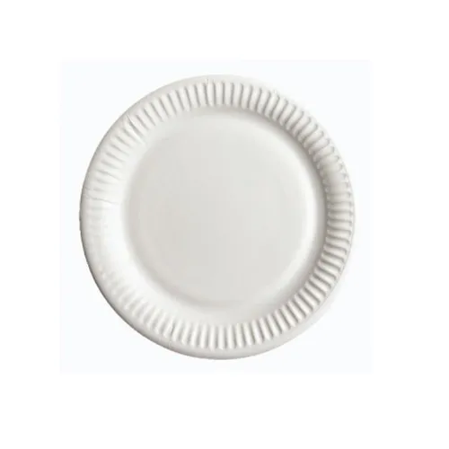 Pappteller - Kuchenteller - 20cm - Weiß - Rund - 100 Stück